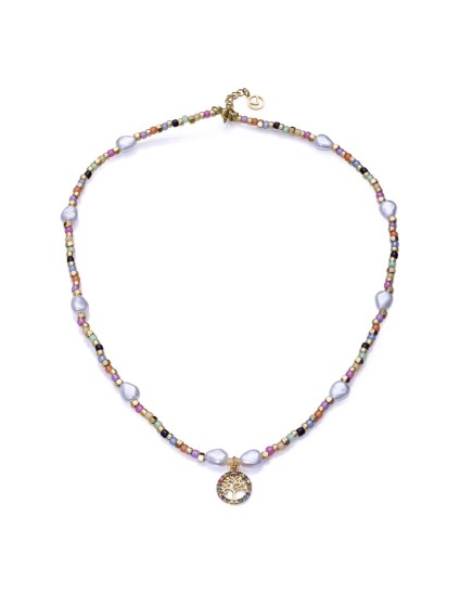 Collar Viceroy 14091C01019 Mujer acero con baño IP dorado