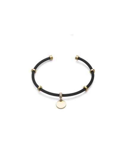 Pulseira Viceroy 14110P01010 Mulher Aço IP Preto e Dourado