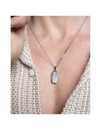 Viceroy Men's Silver Shine Steel Necklace 14113C01000