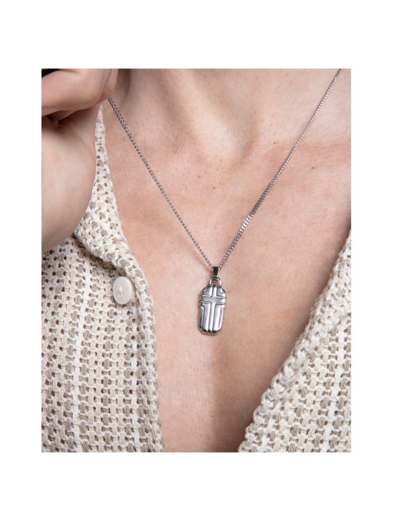 Collar Viceroy 14113C01000 Hombre Acero plateado brillo