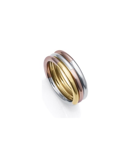 Anel Viceroy 75340A01419 Mulher Aço Tricolor Elegante Chic