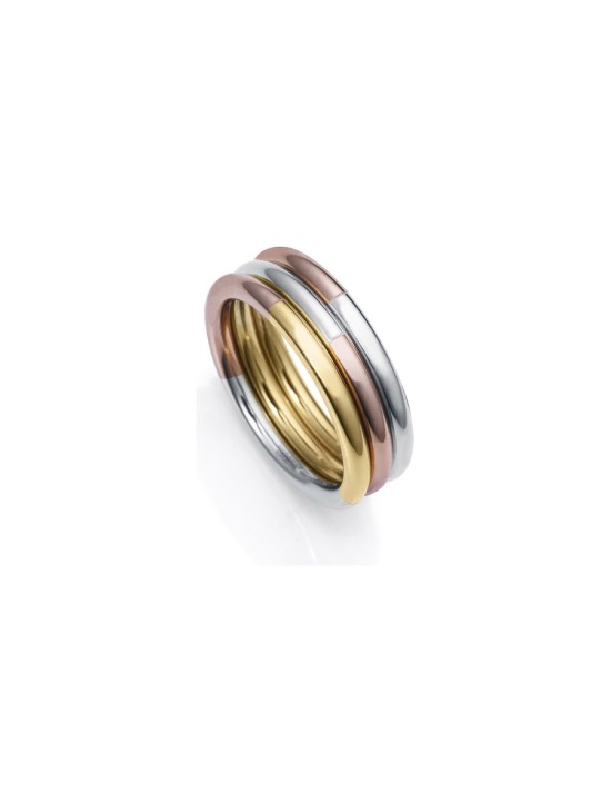 Viceroy 75340A01419 Women's Tricolor Steel Chic Ring
