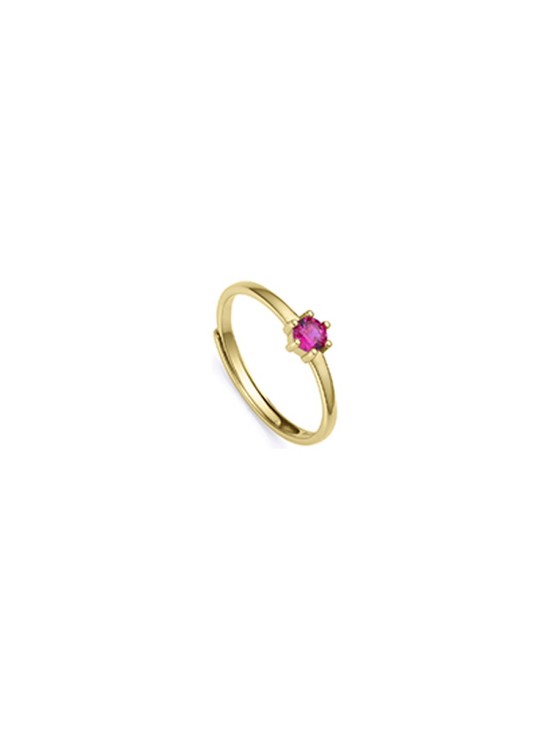Anillo Viceroy 9115A015-39 Plata de Ley bañada en oro Mujer