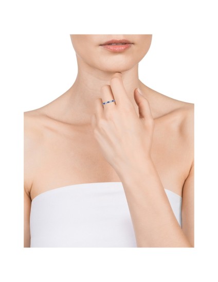 Anillo Jwls 9121A013-33 Plata de Ley con baño de rodio para mujer