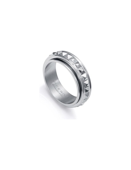 Anillo Viceroy 14115A02400 para hombre en acero plateado brillo