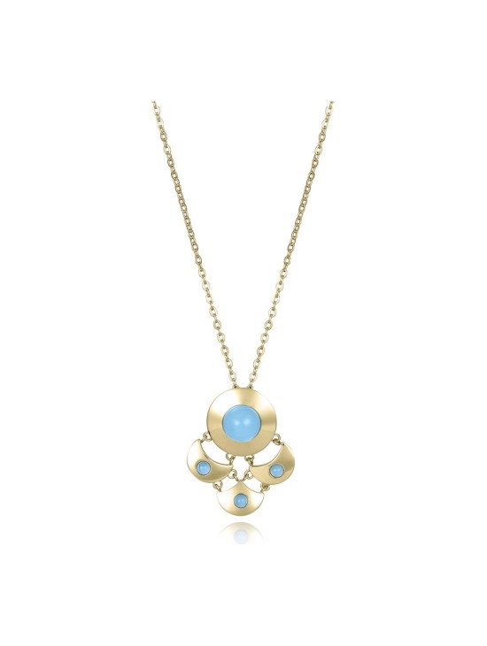 Colar Viceroy 14159C01013 Mulher Aço com Banho IP Dourado