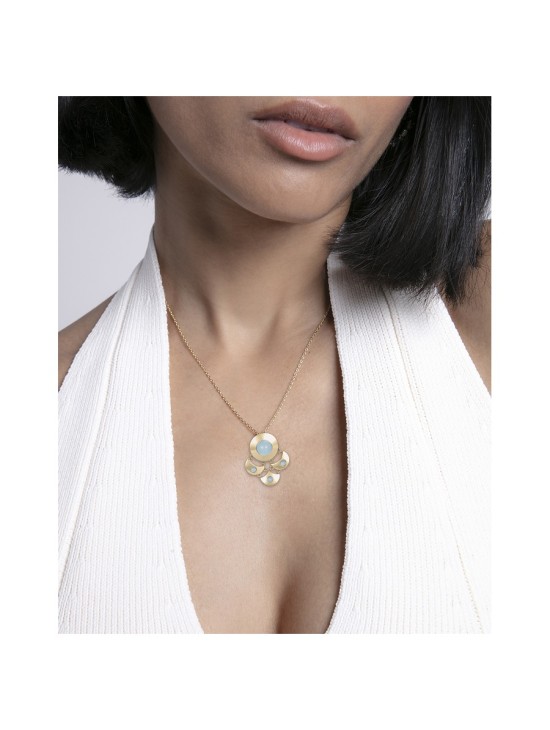 Colar Viceroy 14159C01013 Mulher Aço com Banho IP Dourado