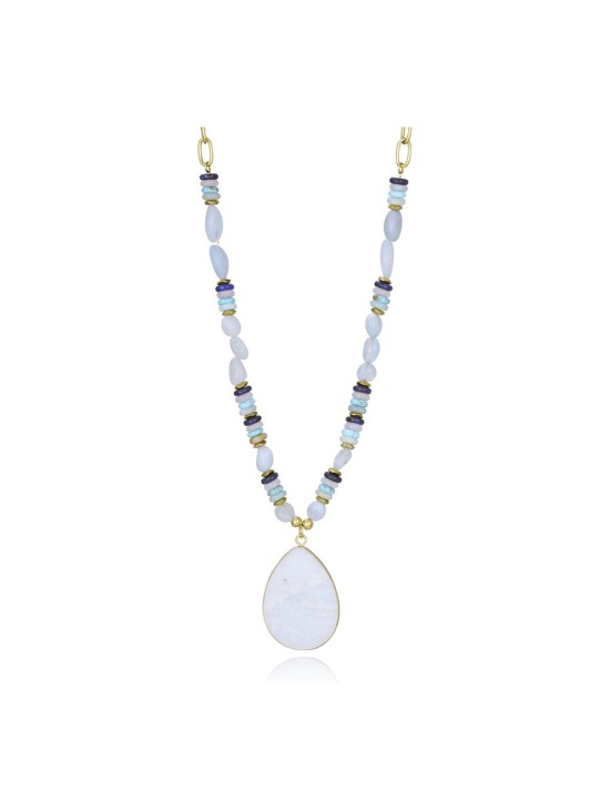 Collar Viceroy 14162C01013 Mujer Acero IP dorado piedras naturales