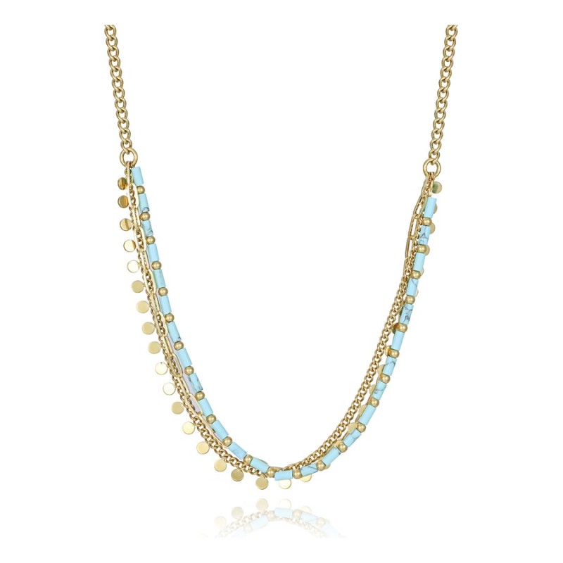 Collar Viceroy 14164C01014 Mujer Acero con baño IP dorado azul