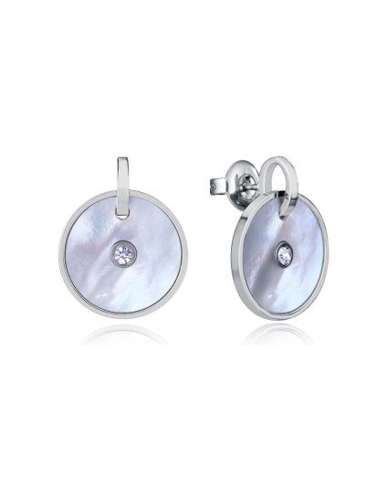 Brincos Viceroy 14190E01000 Mulher Aço Prateado Madrepérola Cristal