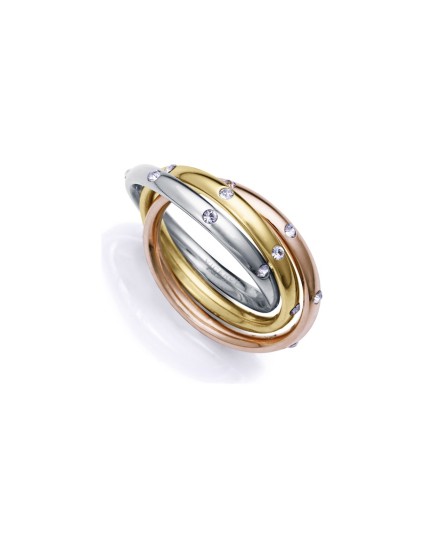 Anéis Viceroy Fashion 14192A01819 Mulher Aço Três Tons