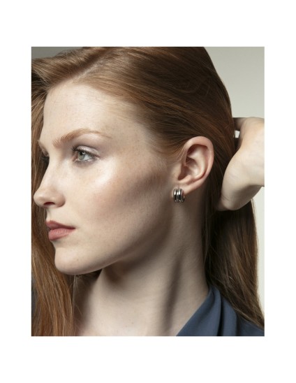 Viceroy 14195E01000 Women's Silver Steel Shiny Earrings