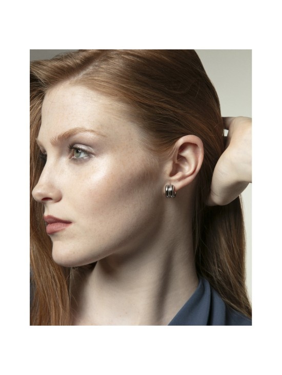 Viceroy 14195E01000 Women's Silver Steel Shiny Earrings