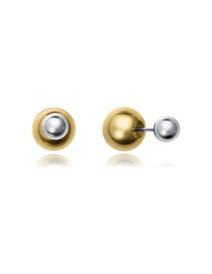 Brincos Viceroy 14202E01019 Aço Bicolor com Banho Dourado