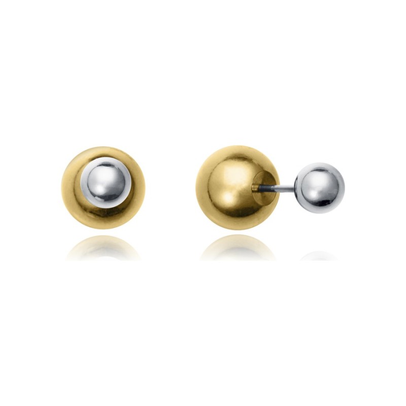 Viceroy 14202E01019 Two-Tone Steel Earrings with Gold Plating