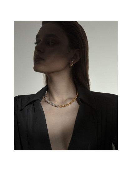 Viceroy 14202E01019 Two-Tone Steel Earrings with Gold Plating