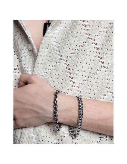 Viceroy 14122P01000 Men's Polished Silver Steel Bracelet
