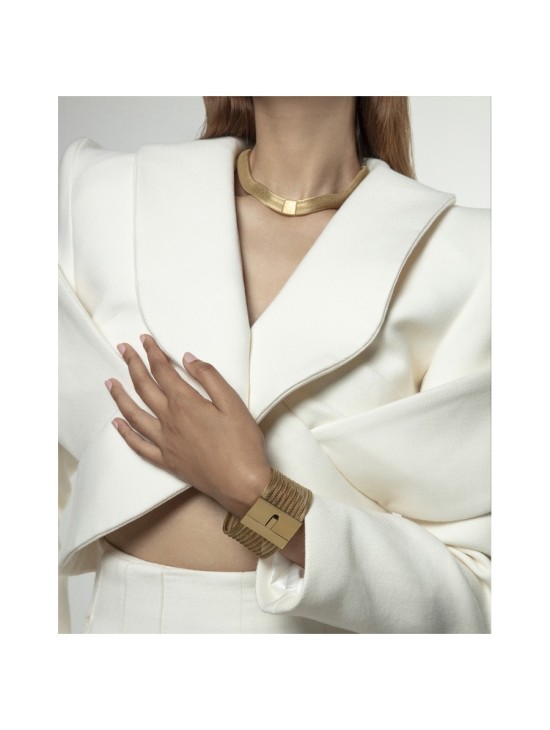 Collar Viceroy Fashion 14204C01012 Acero baño dorado 42 cm choker