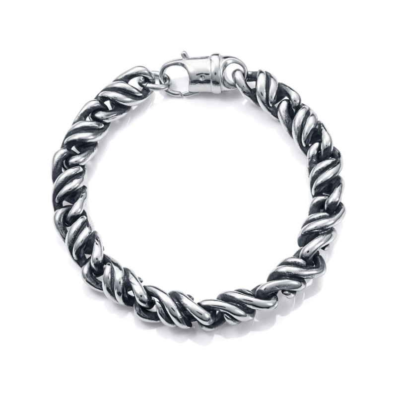 Men's Sr Fn 14136P01000 Aged Steel Bracelet