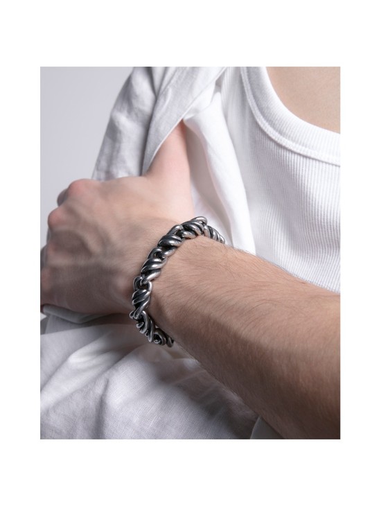 Pulsera Sr Fn 14136P01000 Acero Envejecido Hombre