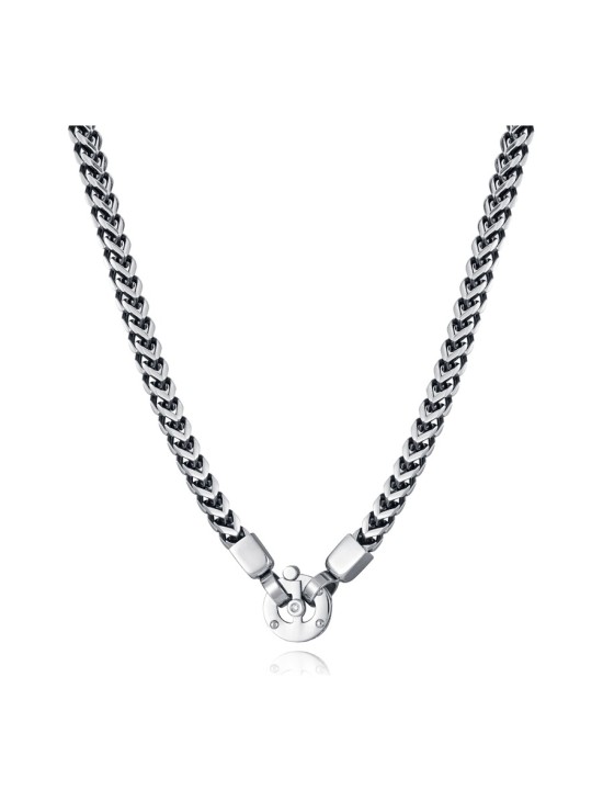 Collar Sr Fn 14139C01000 Hombre Acero pulido plateado