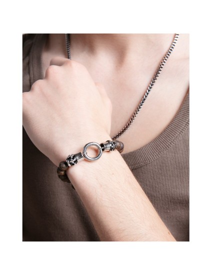Colar Sr Fn 14139C01000 Homem Aço Polido Prateado