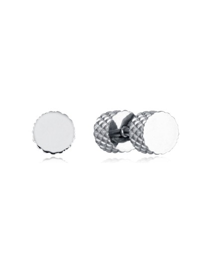 Pendientes Viceroy 14144E01000 Hombre Acero Plateado Cilindro Brillo