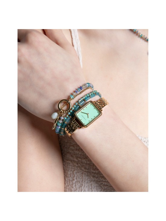 Pulsera Viceroy 14152P01019 Mujer Acero IP Dorado y Piedras Naturales