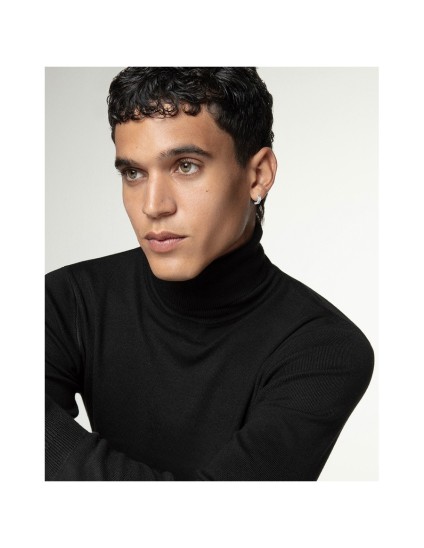 Pendientes Viceroy 14216E01010 Hombre Acero con Baño IP Negro