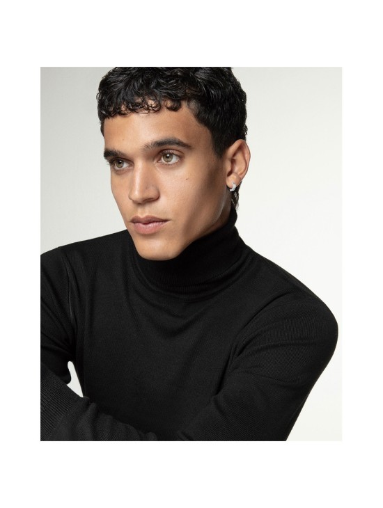 Pendientes Viceroy 14216E01010 Hombre Acero con Baño IP Negro