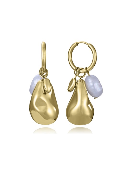 Brincos Viceroy Fashion 14284E01012 Mulher Aço IP Dourado Pérola