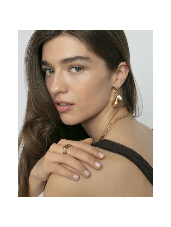 Brincos Viceroy Fashion 14284E01012 Mulher Aço IP Dourado Pérola