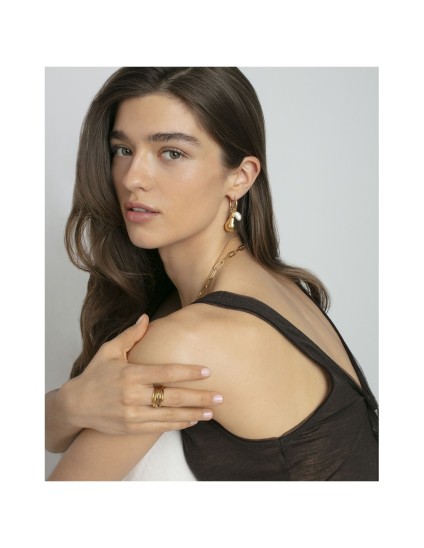 Pendientes Viceroy Fashion 14284E01012 Mujer Acero IP Dorado Perla