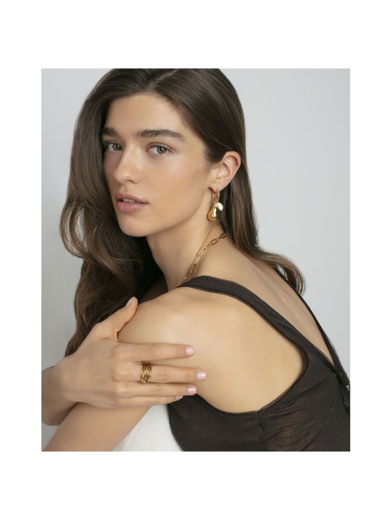 Brincos Viceroy Fashion 14284E01012 Mulher Aço IP Dourado Pérola