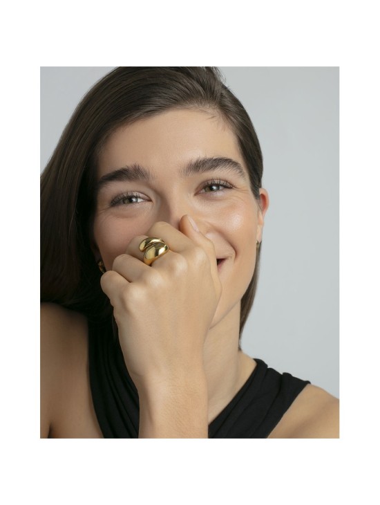 Anillo Viceroy 14292A01212 mujer acero baño IP dorado brillo