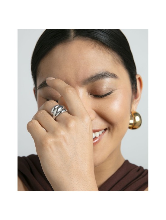 Viceroy Fashion 14294A01200 Silver Steel Women's Ring with Shine