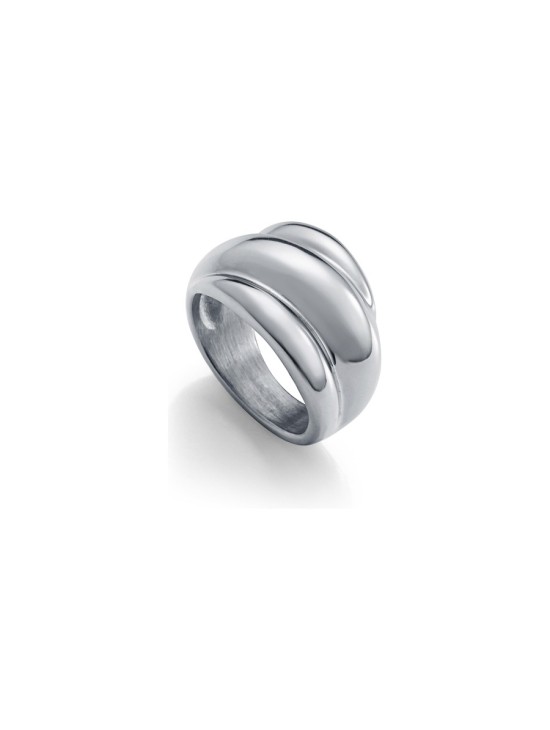 Viceroy 14294A01600 Women's Polished Silver Steel Ring
