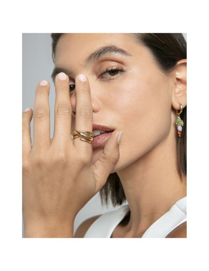 Viceroy Fashion Women's Ring 14295A01212 Gold IP Steel