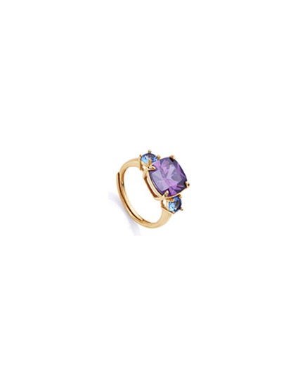 Anillo Viceroy Elegant 13100A013-59 Plata de Ley baño oro Mujer