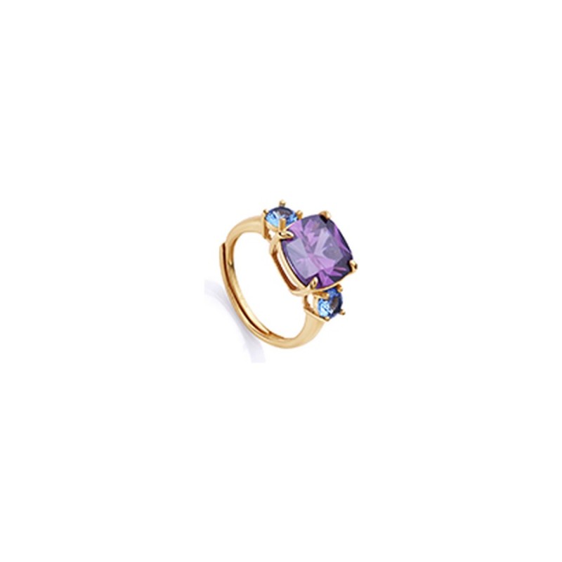 Anillo Viceroy Elegant 13100A013-59 Plata de Ley baño oro Mujer