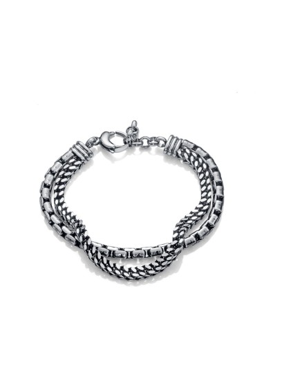 Pulseira Viceroy Beat 1321P01010 Homem Aço Envelhecido IP Gun