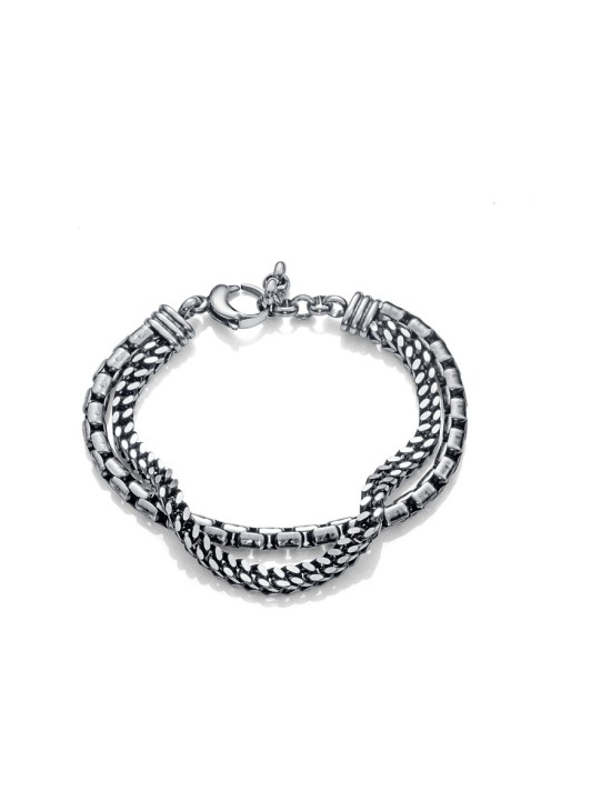 Pulseira Viceroy Beat 1321P01010 Homem Aço Envelhecido IP Gun
