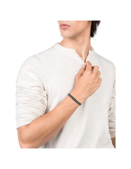Pulsera Viceroy Beat 1321P01010 Hombre Acero envejecido IP Gun