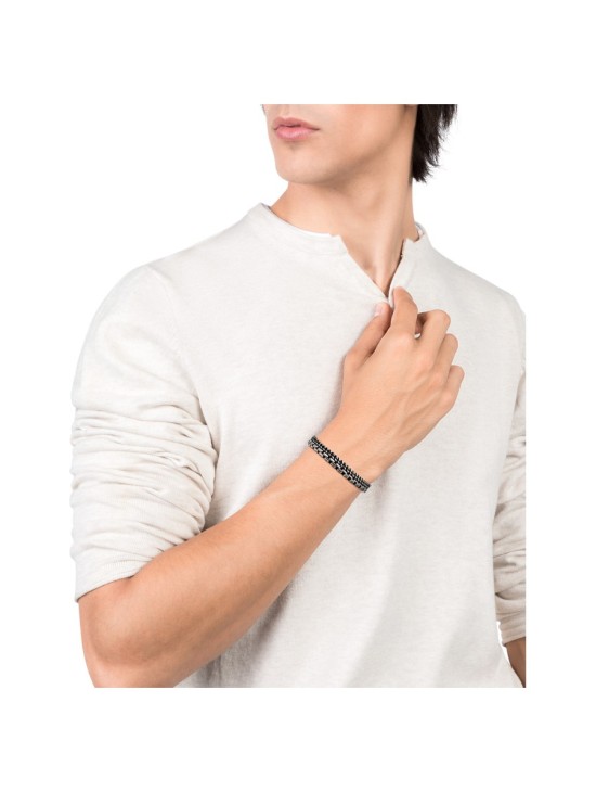 Pulsera Viceroy Beat 1321P01010 Hombre Acero envejecido IP Gun