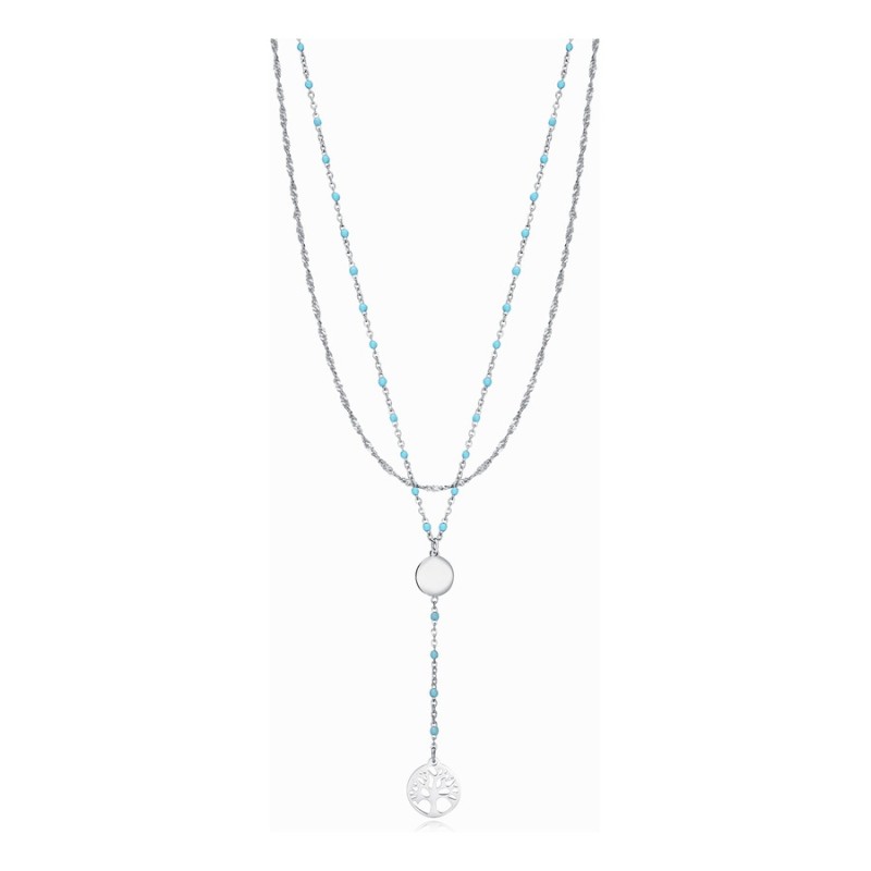Viceroy 1390C01000 Women's Silver Enamel Steel Necklace