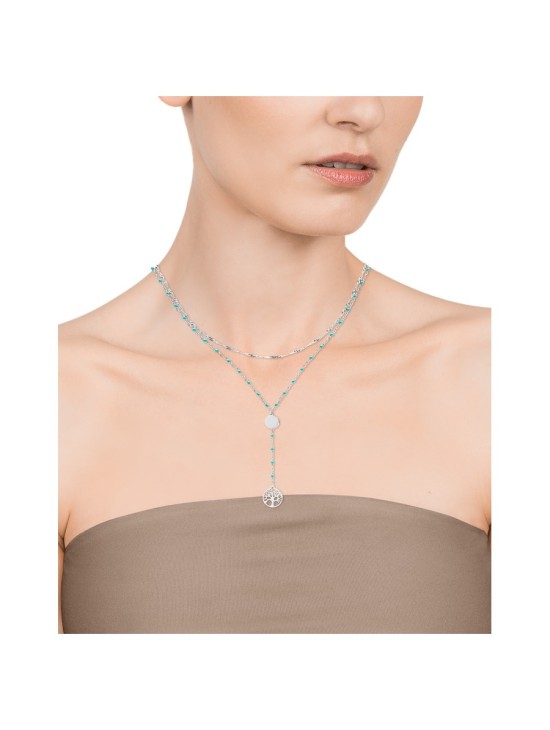 Collar Viceroy 1390C01000 Mujer Acero con esmalte plateado