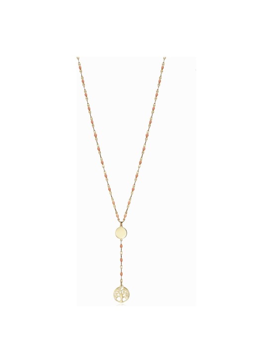 Collar Viceroy Fashion 1390C01012 Acero IP dorado con esmalte mujer