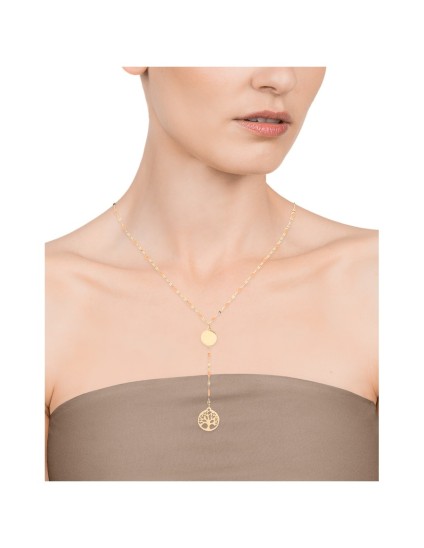 Collar Viceroy Fashion 1390C01012 Acero IP dorado con esmalte mujer