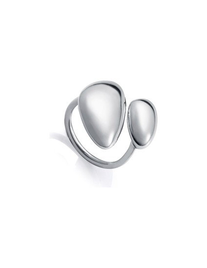 Anillo Viceroy Fashion 14296A01600 Mujer Acero Plateado Abierto