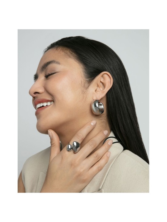 Anel Viceroy 14296A01800 Mulher Aço Prateado Aberto